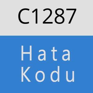 C1287 hatasi