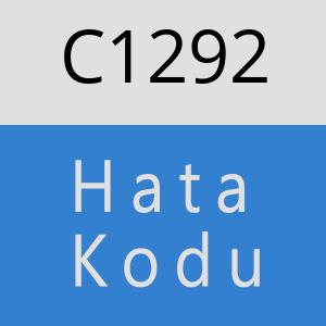 C1292 hatasi