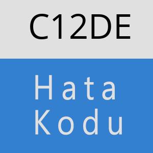 C12DE hatasi