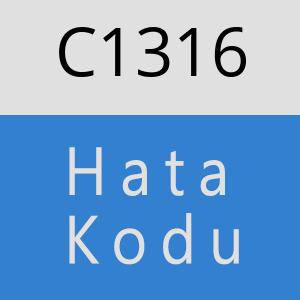 C1316 hatasi