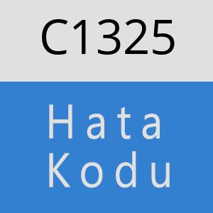 C1325 hatasi
