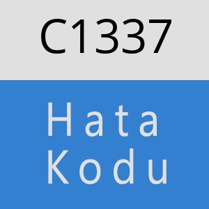 C1337 hatasi