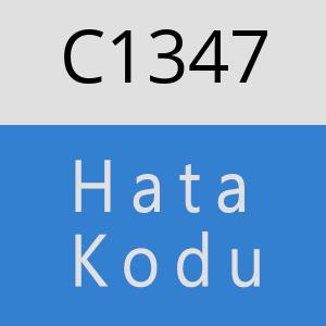 C1347 hatasi