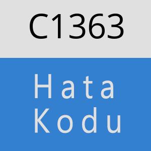 C1363 hatasi