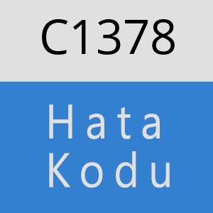 C1378 hatasi