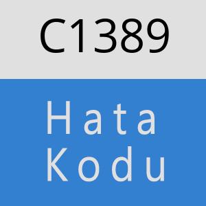 C1389 hatasi