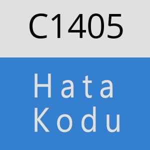 C1405 hatasi