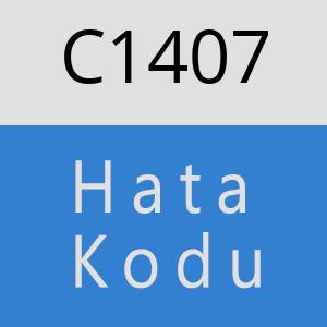 C1407 hatasi