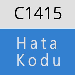 C1415 hatasi