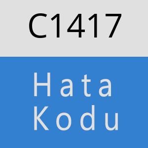 C1417 hatasi