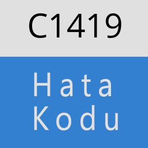 C1419 hatasi