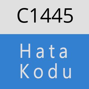C1445 hatasi