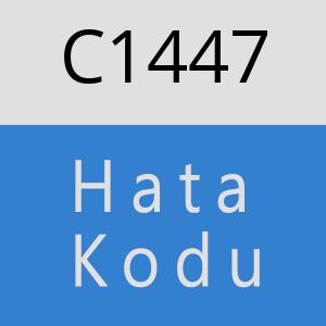 C1447 hatasi