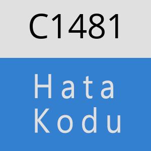 C1481 hatasi