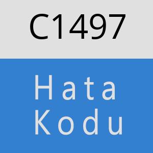 C1497 hatasi