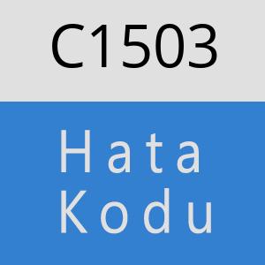 C1503 hatasi