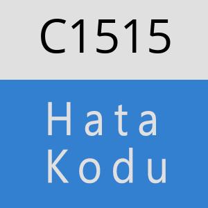 C1515 hatasi