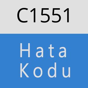 C1551 hatasi