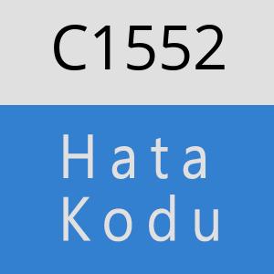 C1552 hatasi