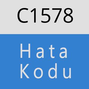 C1578 hatasi