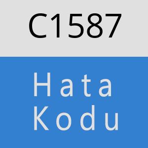 C1587 hatasi