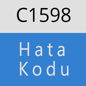 C1598 hatasi