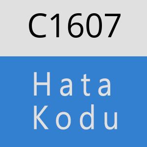 C1607 hatasi