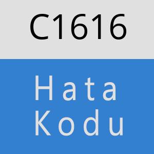 C1616 hatasi