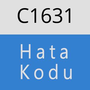 C1631 hatasi