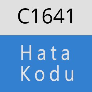 C1641 hatasi