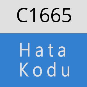 C1665 hatasi