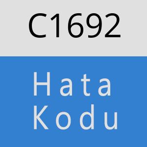 C1692 hatasi
