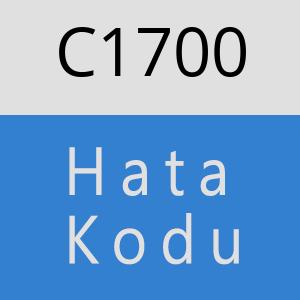 C1700 hatasi