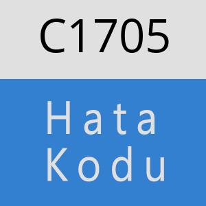 C1705 hatasi