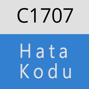C1707 hatasi