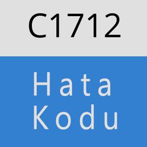 C1712 hatasi