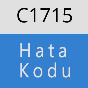 C1715 hatasi