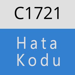 C1721 hatasi