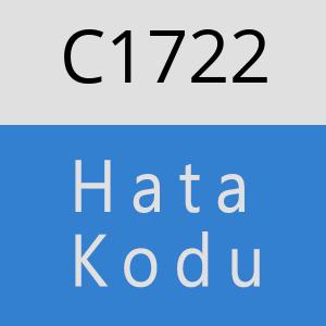 C1722 hatasi