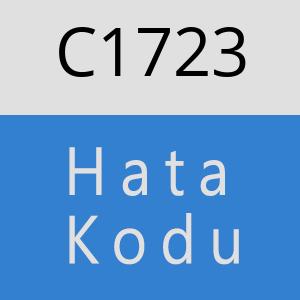 C1723 hatasi