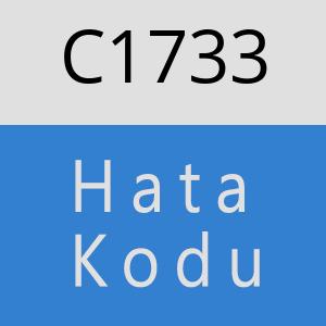 C1733 hatasi