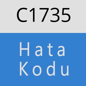 C1735 hatasi