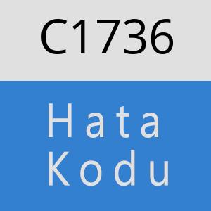 C1736 hatasi