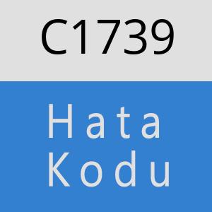 C1739 hatasi