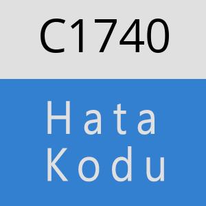 C1740 hatasi