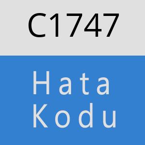C1747 hatasi