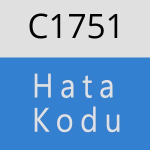 C1751 hatasi