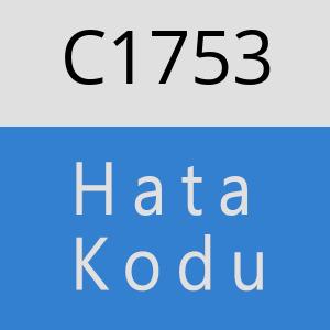 C1753 hatasi