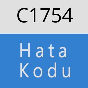 C1754 hatasi