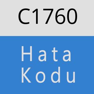 C1760 hatasi